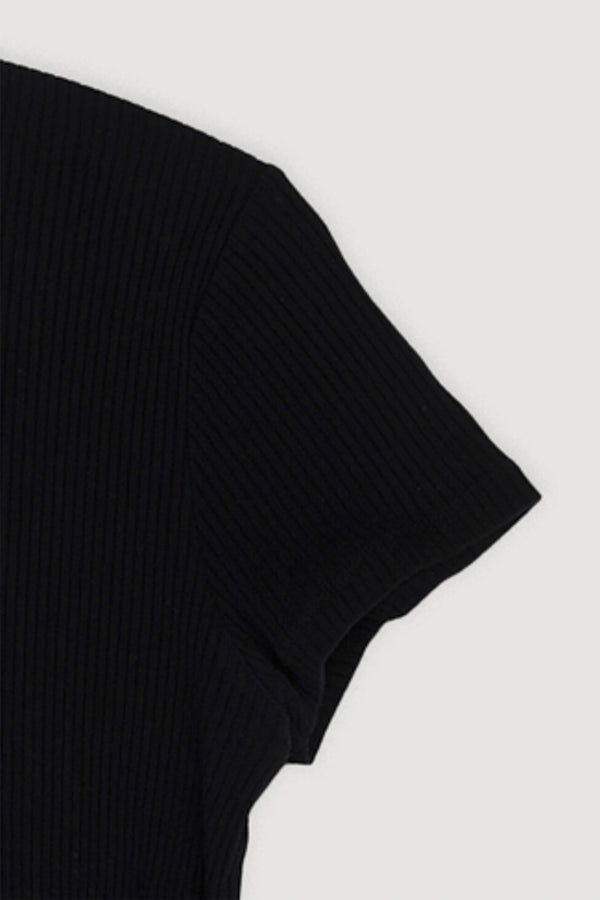 Re-Worn Womens Cotton Blend Textured Tee