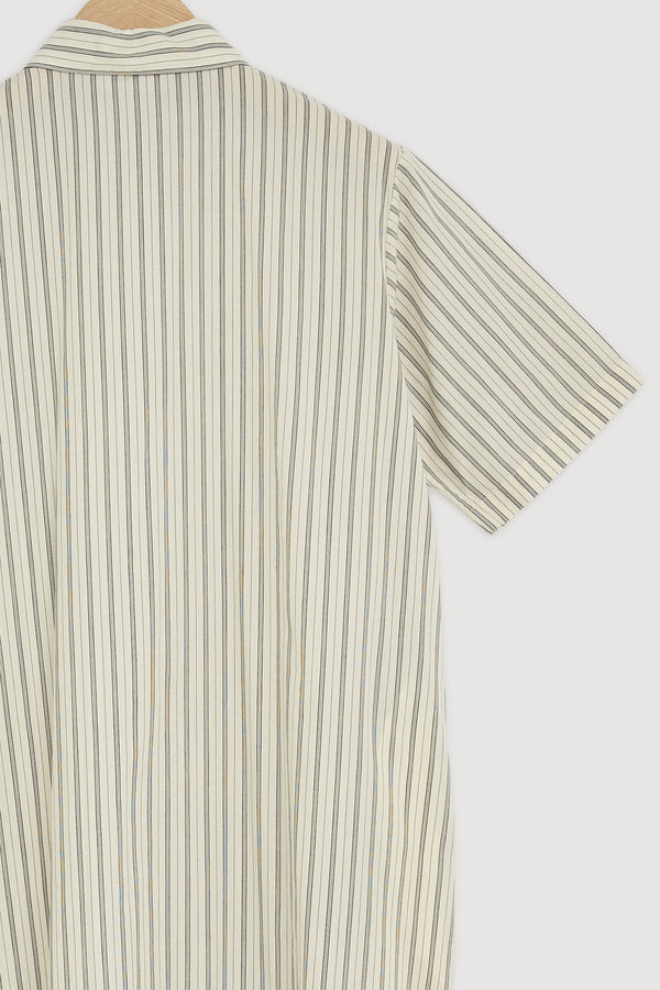Re-Worn Ria Stripe Midi Shirt Dress