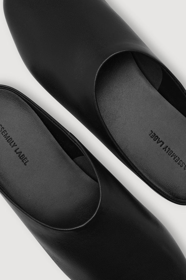 Aiden Leather Slide Black-3