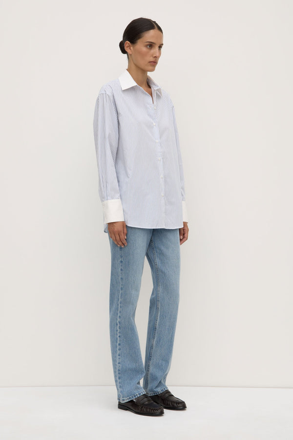Re-Worn Alec Poplin Stripe Shirt
