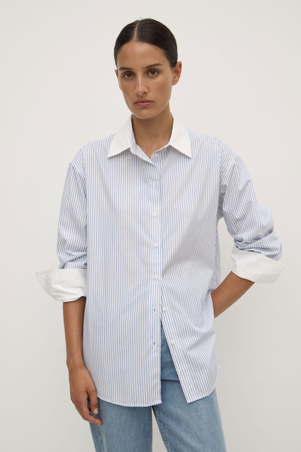 Re-Worn Alec Poplin Stripe Shirt