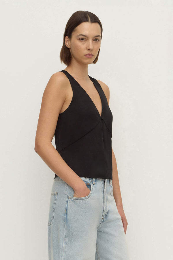 Amaris_Silk_V_Button_Top_Black_2462