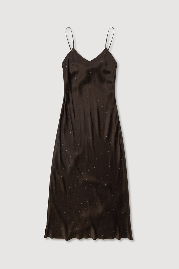 Pippa Dot Silk Slip Dress