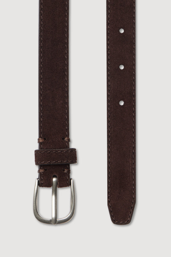 Womens Slim Suede Belt