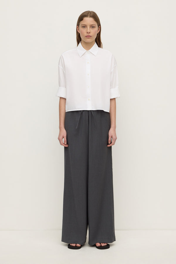 Aurora Cropped Poplin Shirt