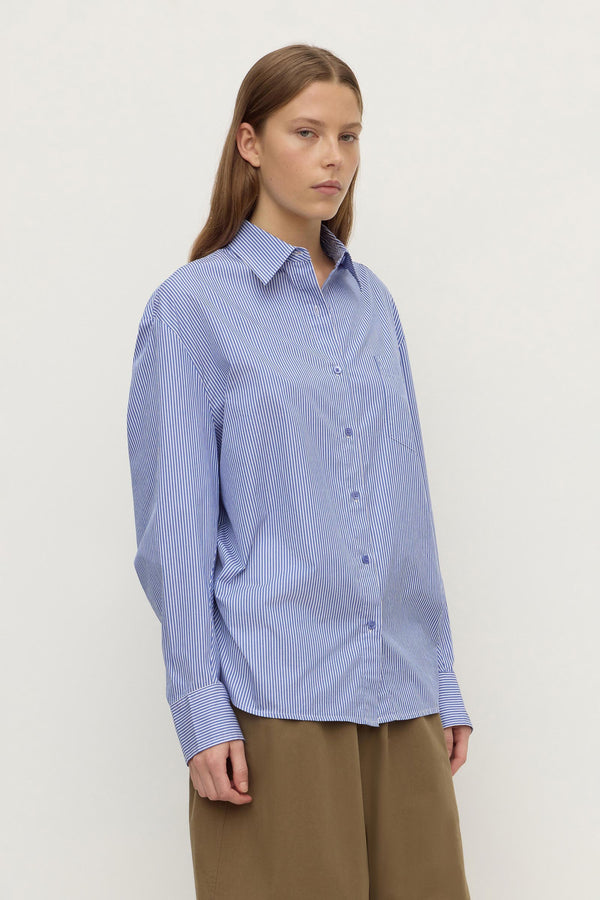 Ava Stripe Poplin Shirt