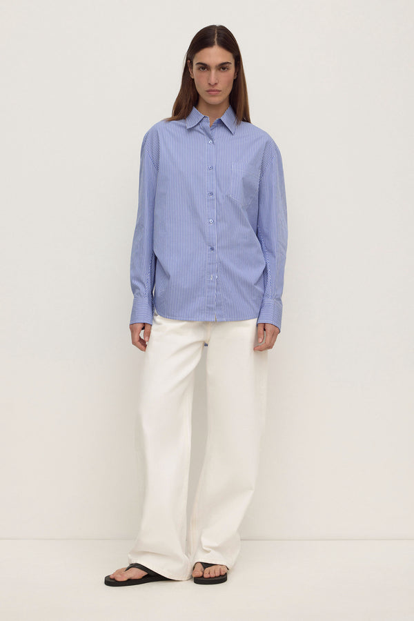 Ava Stripe Poplin Shirt