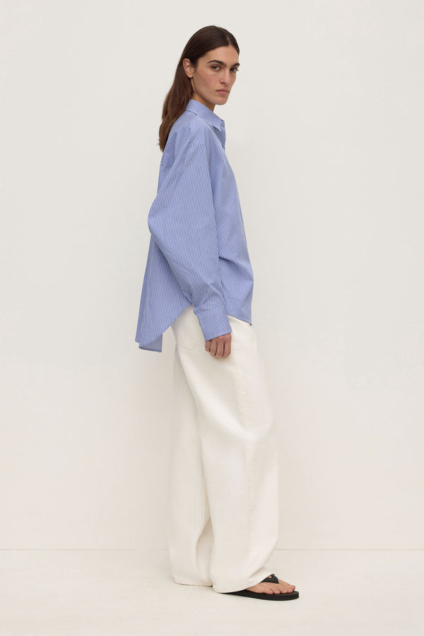 Ava Stripe Poplin Shirt