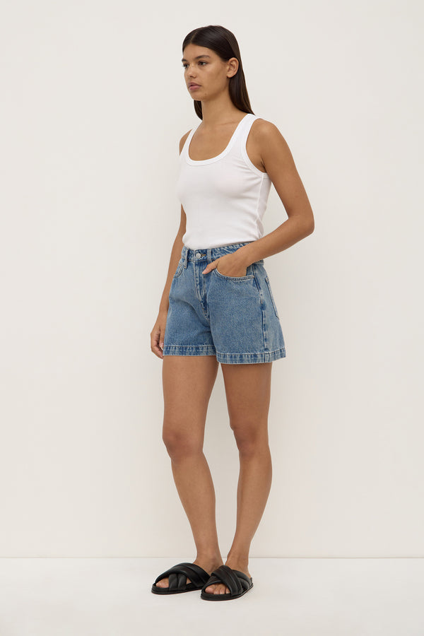 Re-Worn Boxy Denim Short