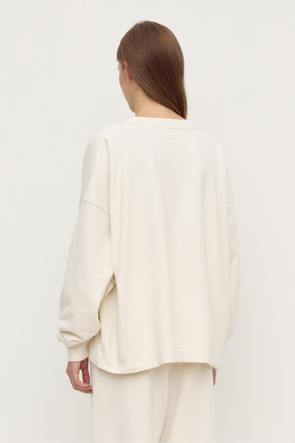 Re-Worn Brushed Cotton Lounge Sweater