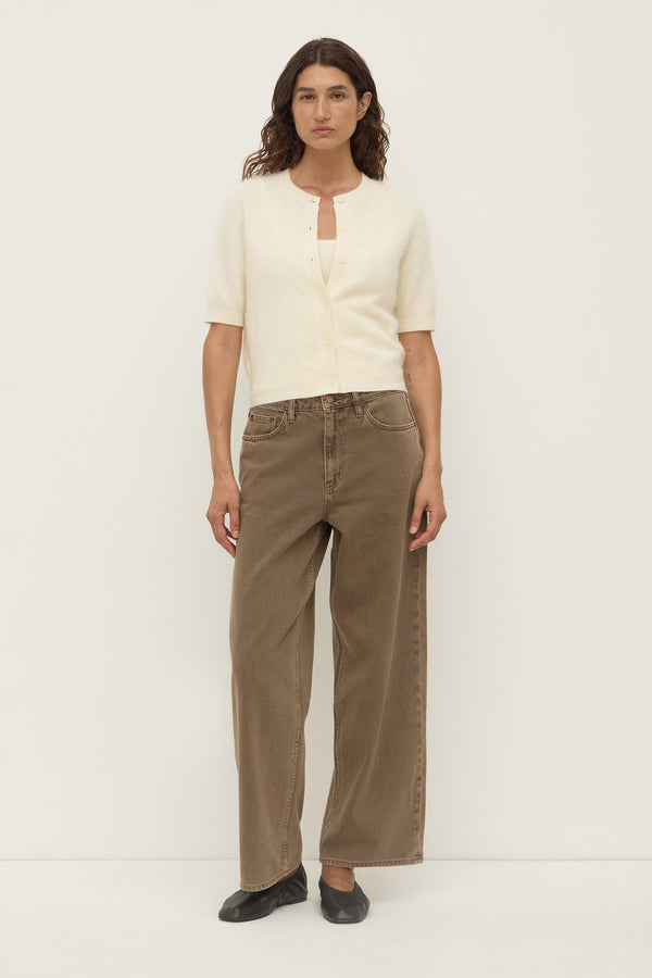 Re-Worn Carina Merino Wool Short Sleeve Cardigan