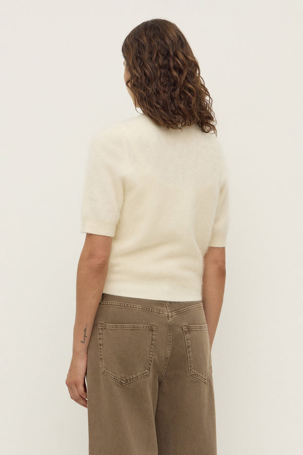 Re-Worn Carina Merino Wool Short Sleeve Cardigan