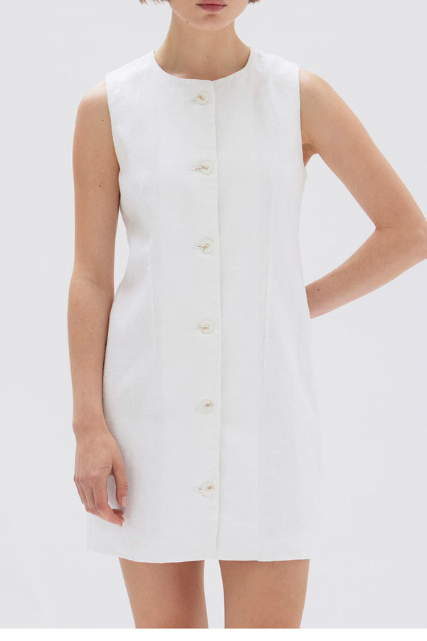 Re-Worn Coralie Linen Mini Dress