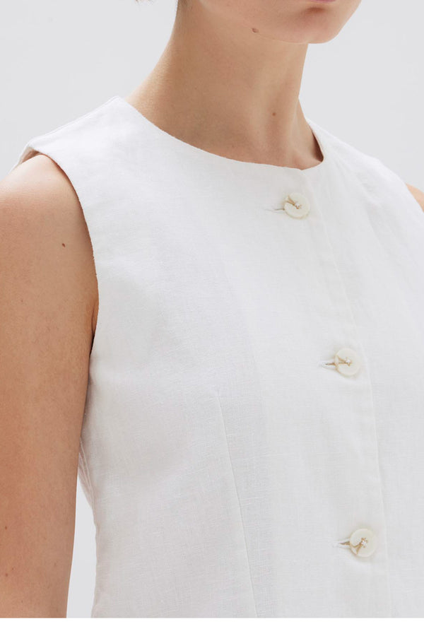 Re-Worn Coralie Linen Mini Dress