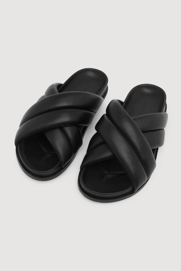 Dana Padded Leather Slide