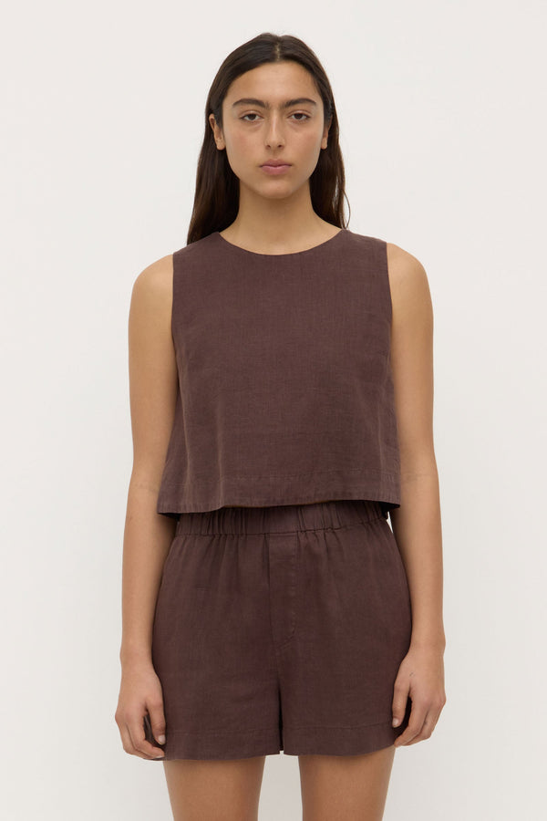 Re-Worn Estelle Linen Top