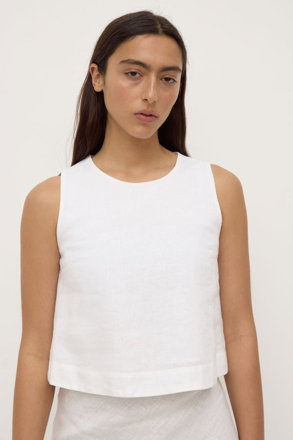Re-Worn Estelle Linen Top