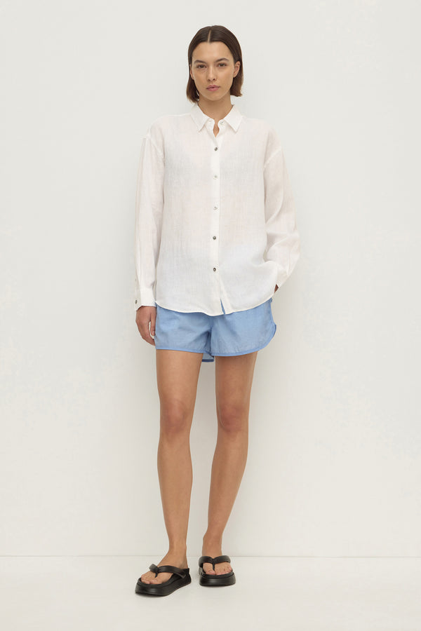 Womens Everyday Linen Long Sleeve Shirt