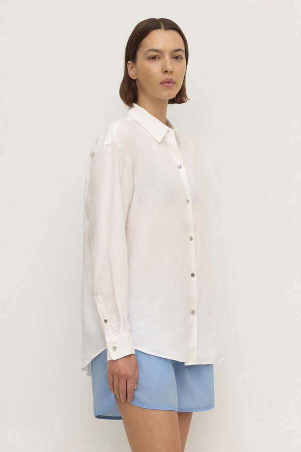 Womens Everyday Linen Long Sleeve Shirt