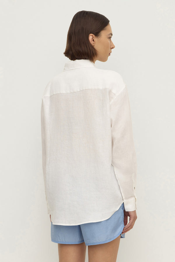 Womens Everyday Linen Long Sleeve Shirt