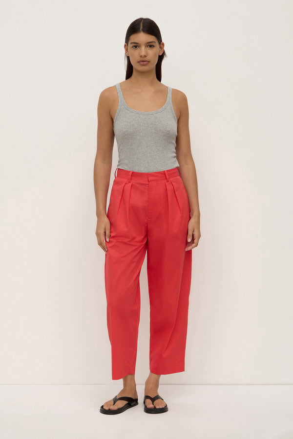 Geno Poplin Pant Chilli-1