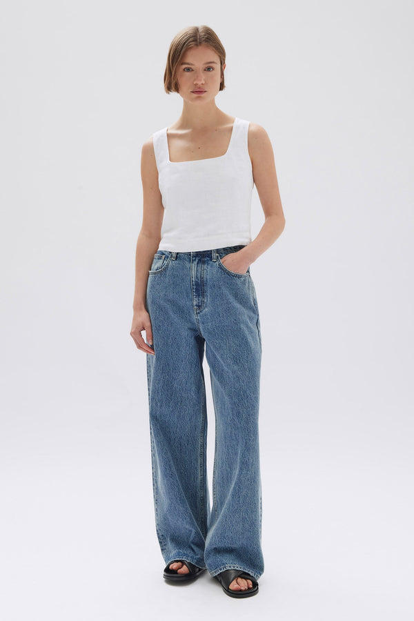 Re-Worn Georgina Linen Top