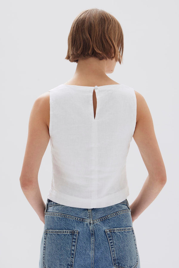 Re-Worn Georgina Linen Top