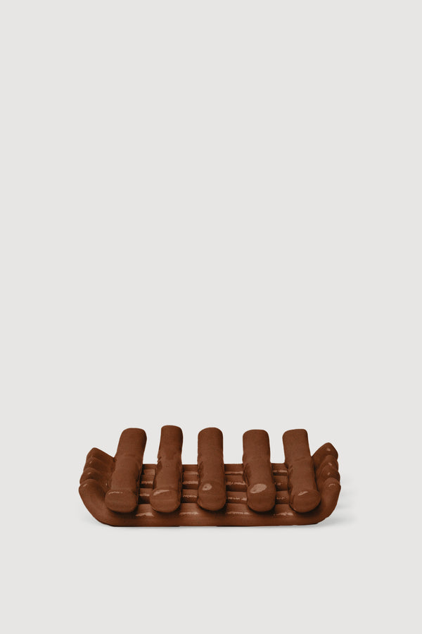 Jedda Clay Grid Soap Dish