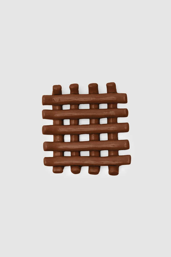 Jedda Clay Grid Soap Dish