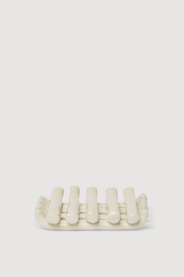 Jedda Clay Grid Soap Dish