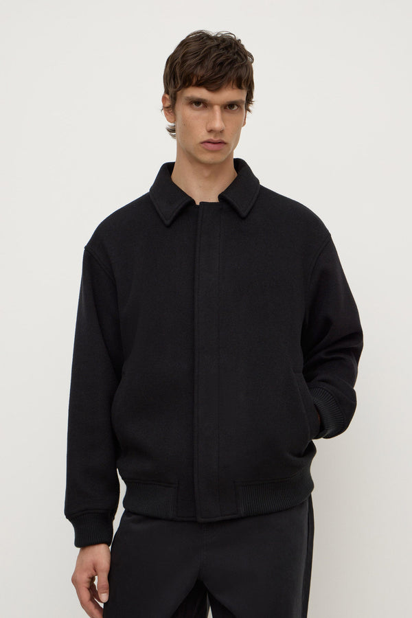 Re-Worn Mens Harrington Wool Bomber Jacket