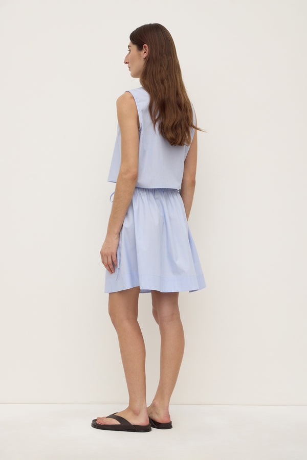 Havana Stripe Poplin Skirt