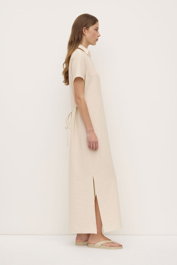 Re-Worn Heather Silk Blend Shirt Dress
