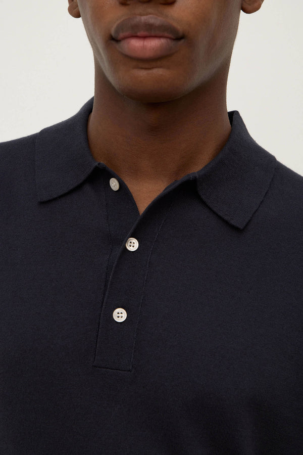 Henry Knit Polo True Navy-5