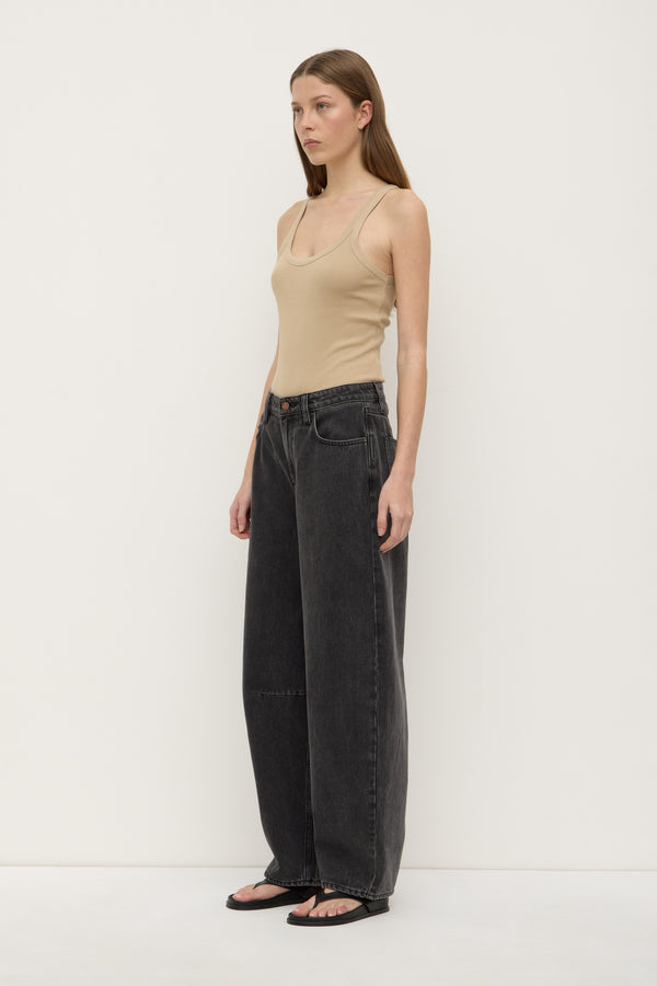 High Rise Barrel Jean