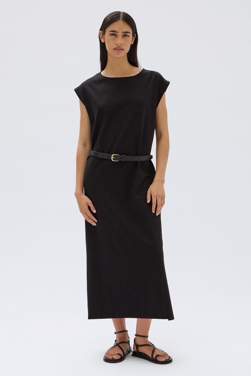 Black jersey tank dress online