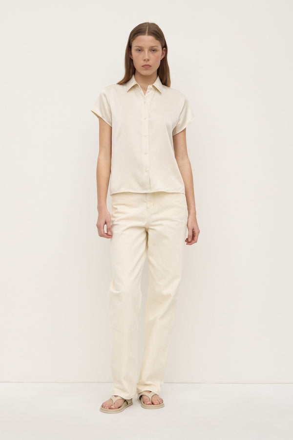 Re-Worn Karri Silk Short Sleeve Shirt