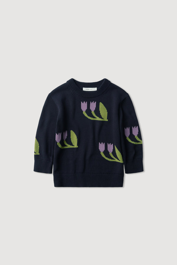 Kids Tulip Intarsia Knit