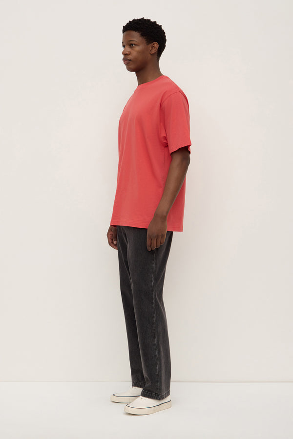 Knox Organic Oversized Tee Washed Chilli-3