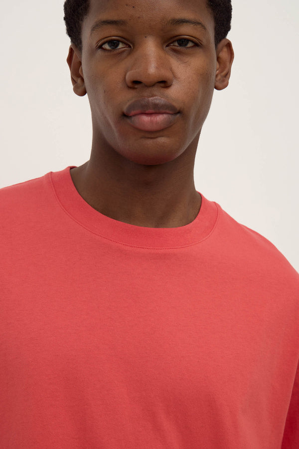 Knox Organic Oversized Tee Washed Chilli-6