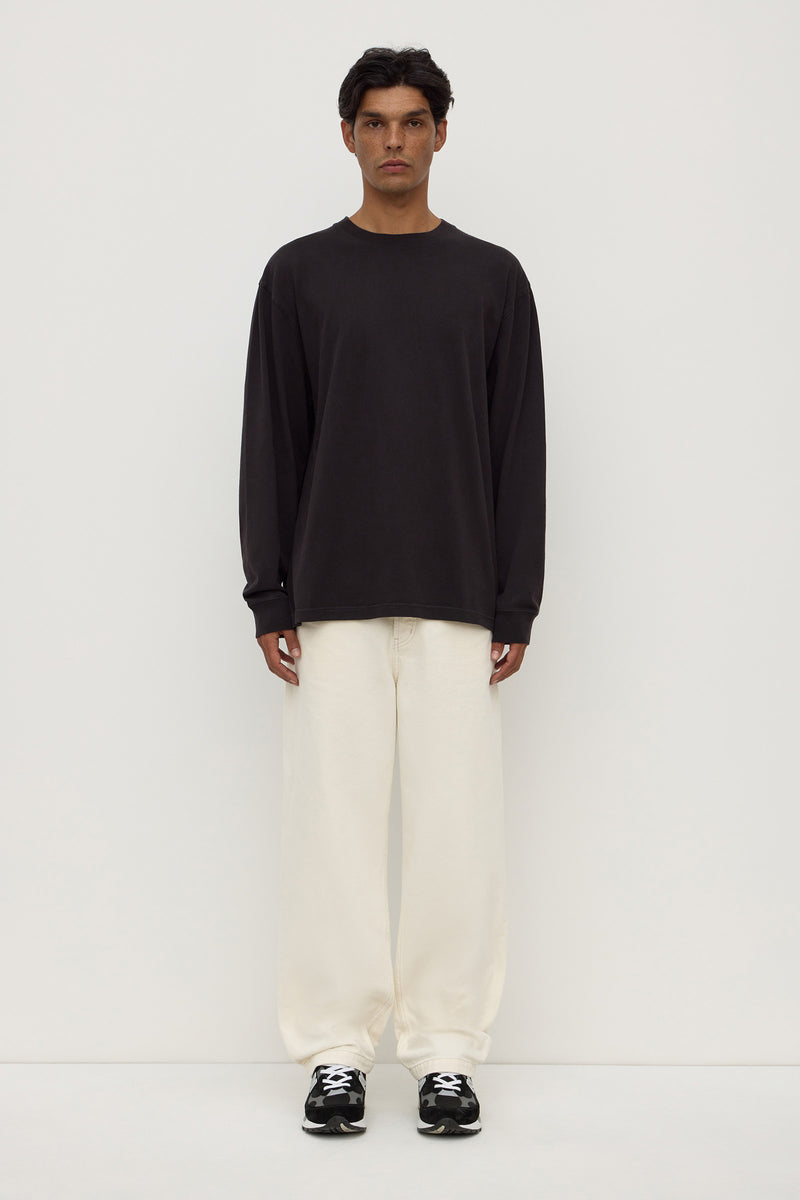 Mens Knox Long Sleeve Tee Washed Black | Assembly Label