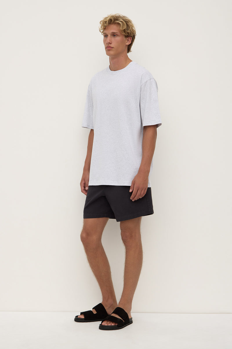 Mens Knox Organic Oversized Tee Heather Grey | Assembly Label