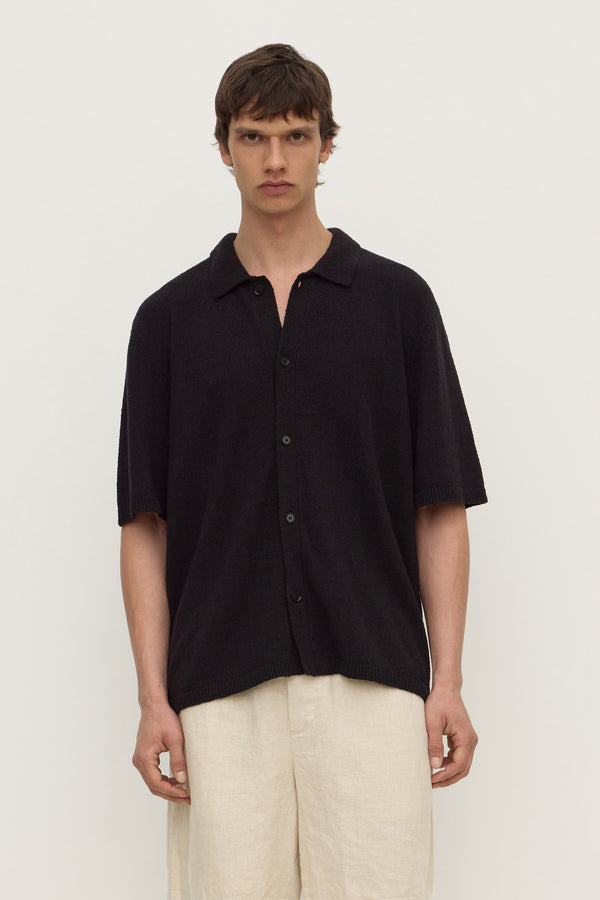 Lance Boucle Knit Short Sleeve Shirt