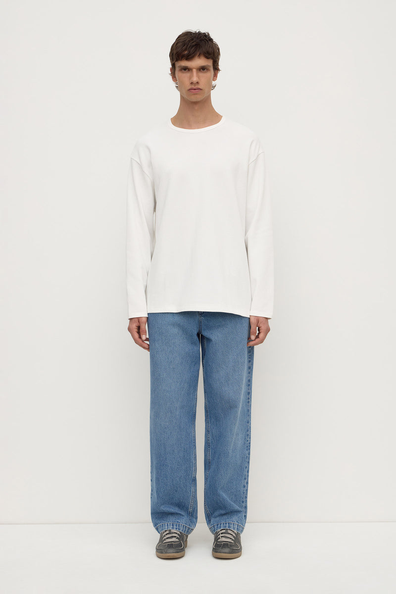 Mens Layne Long Sleeve Tee Antique White | Assembly Label