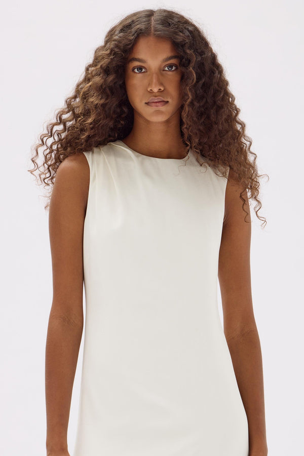 Re-Worn Leah Asymmetric Drape Maxi Dress