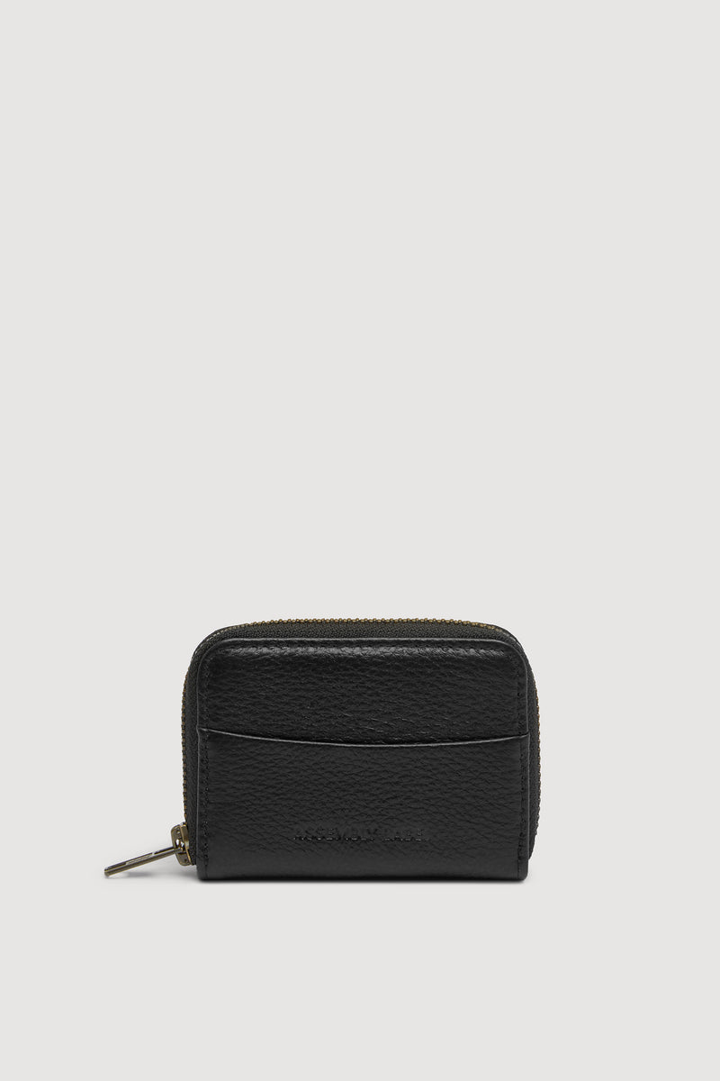 Leather Zip Wallet Black | Assembly Label