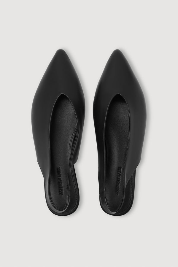 Lila Leather Sling Back