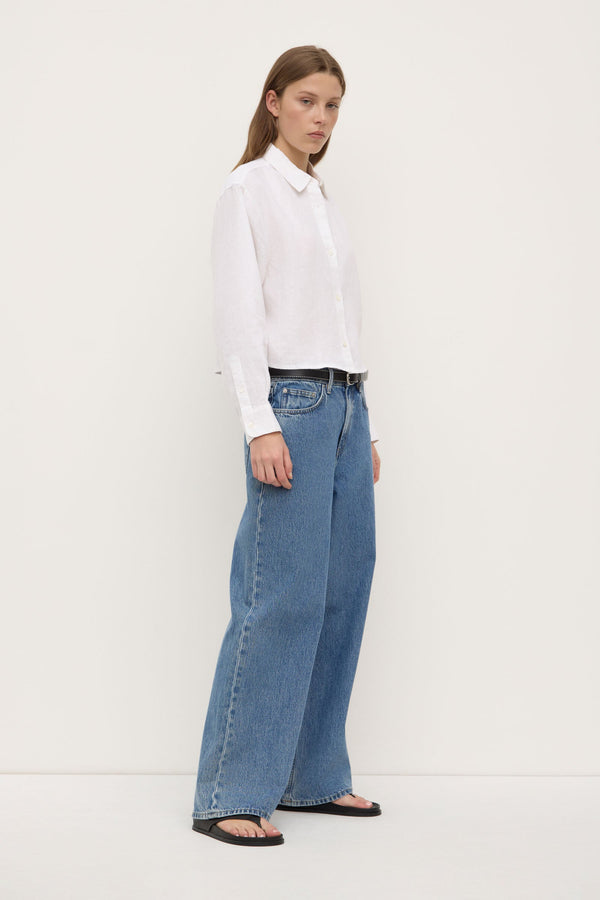 Re-Worn Lilah Linen Boxy Shirt