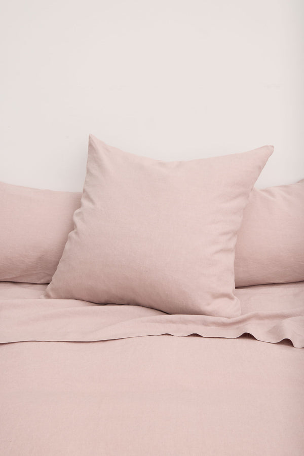 Linen Flat Sheet Rose