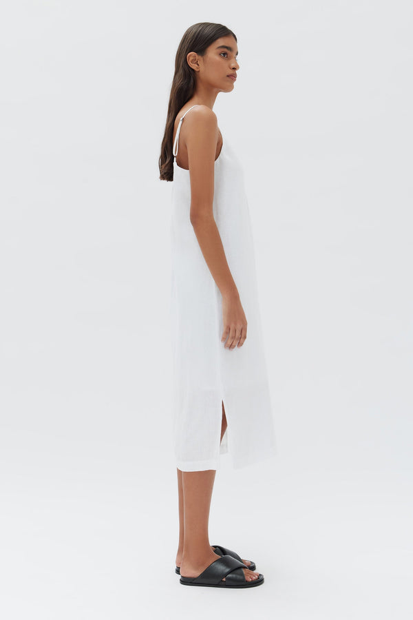 Re-Worn Womens Linen Slip Dress